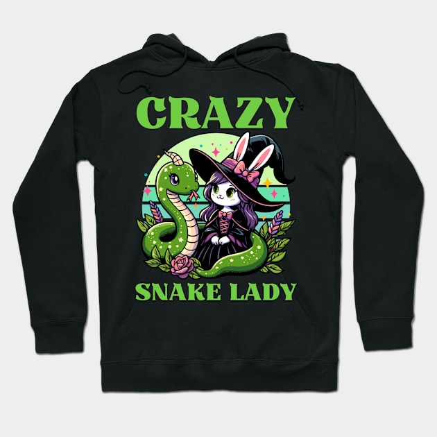 Crazy Snake Lady Hoodie by Kawaii N Spice